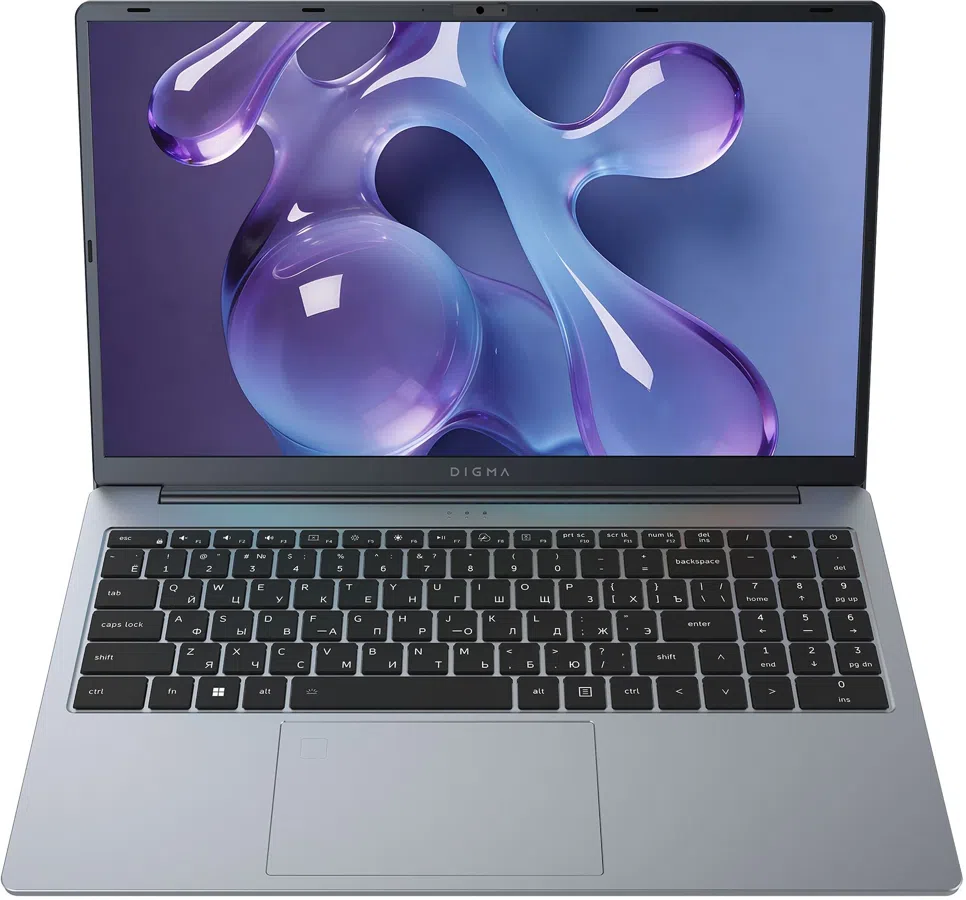 Ноутбук Digma Nova Ryzen 5 3500U 16Gb SSD512Gb AMD Radeon Vega 8 15.6" IPS FHD (1920x1080) Windows 11 Pro grey WiFi BT Cam 6000mAh (DN15R5-ADXW11)