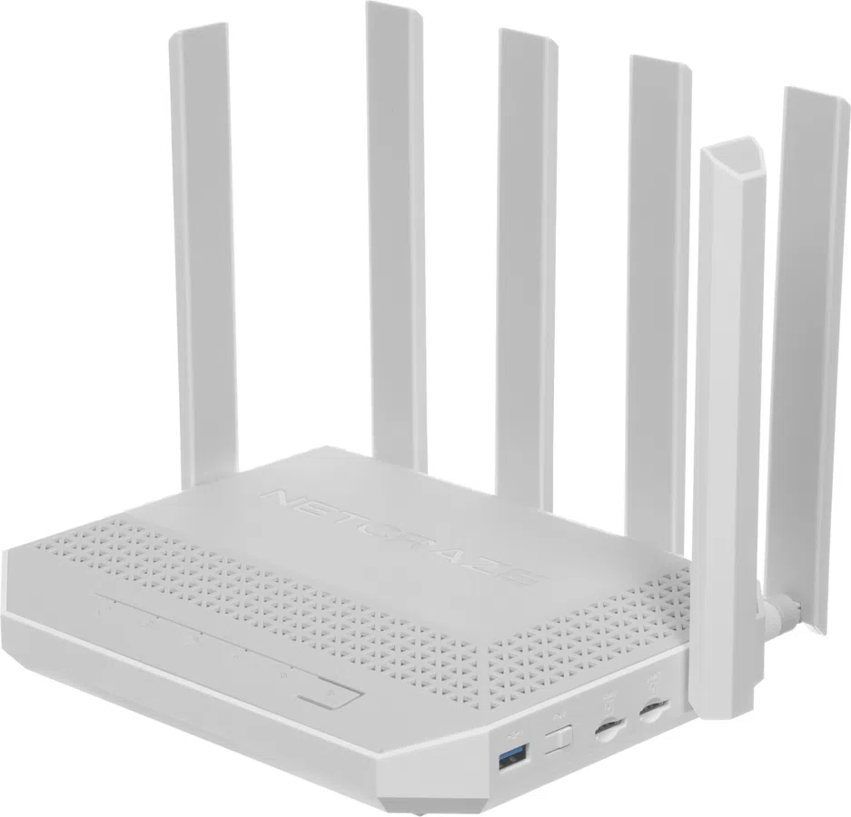 Роутер беспроводной Keenetic Netcraze Hero 5G (NC-4110) AX3000 10/100/1000/2500BASE-TX/4G cat.12 белый