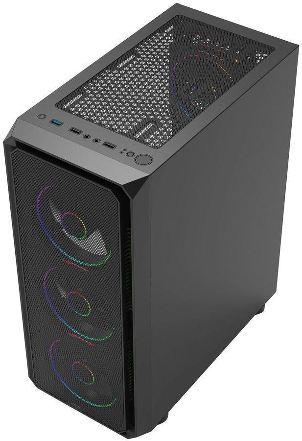 Корпус Bloody CC-126 черный без БП ATX 8x120mm 2xUSB2.0 1xUSB3.0 audio bott PSU