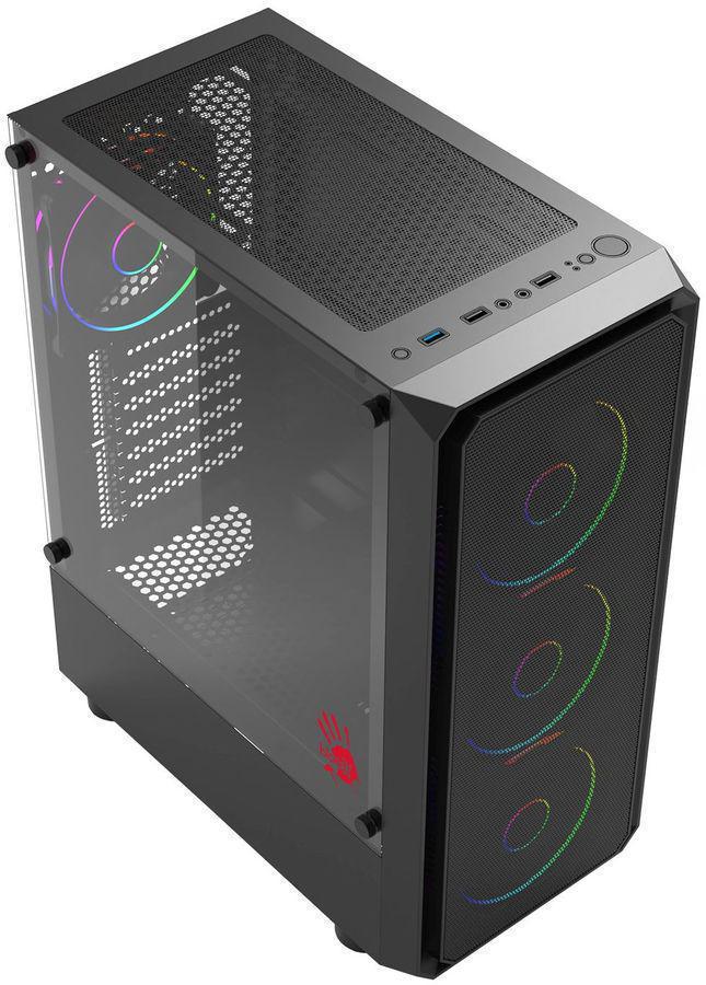 Корпус Bloody CC-126 черный без БП ATX 8x120mm 2xUSB2.0 1xUSB3.0 audio bott PSU