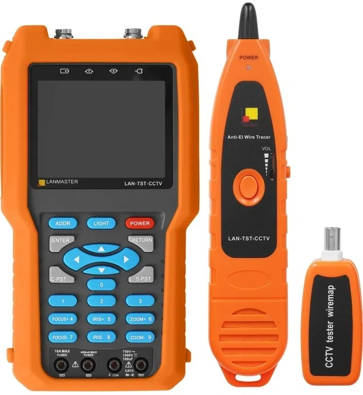 Тестер кабельный Lanmaster LAN-TST-LPTVP-C оранжевый/черный