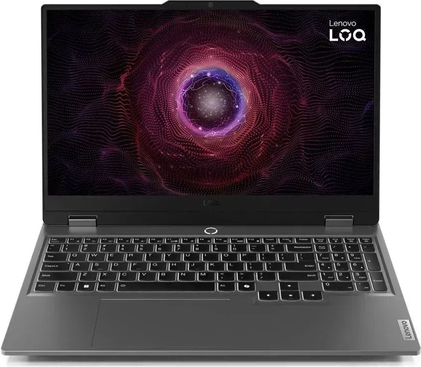 Ноутбук Lenovo LOQ 15ARP9 Ryzen 5 7235HS 16Gb SSD512Gb NVIDIA GeForce RTX4050 6Gb 15.6" IPS FHD (1920x1080) без ОС grey WiFi BT Cam (83JC00LBRK)