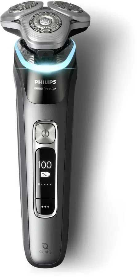 Бритва роторная Philips i9000 Prestige XP9202/10 реж.эл.:3 питан.:аккум. серебристый/черный