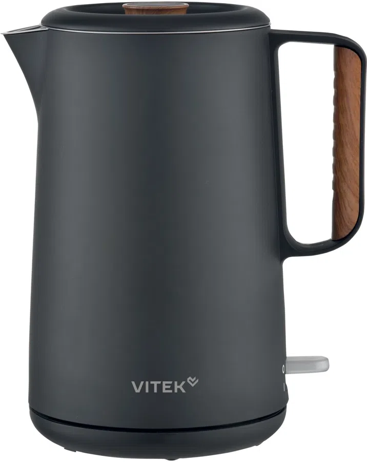 Чайник электрический Vitek VT-WK1093 1.7л. 2000Вт черный/дерево корпус: металл/пластик