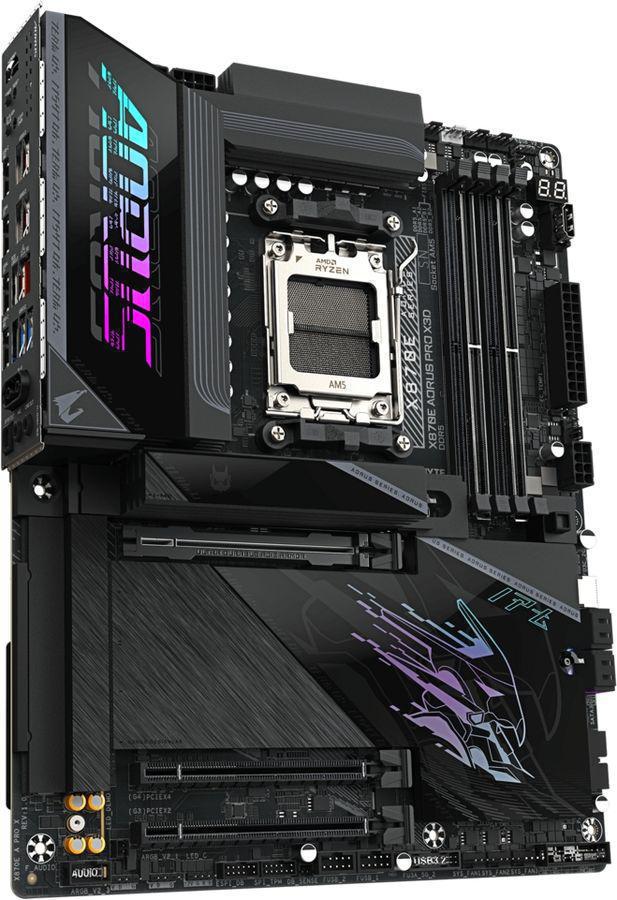 Материнская плата Gigabyte X870E AORUS PRO X3D Socket AM5 AMD X870E 4xDDR5 ATX AC`97 8ch(7.1) 5Gigabit RAID+HDMI