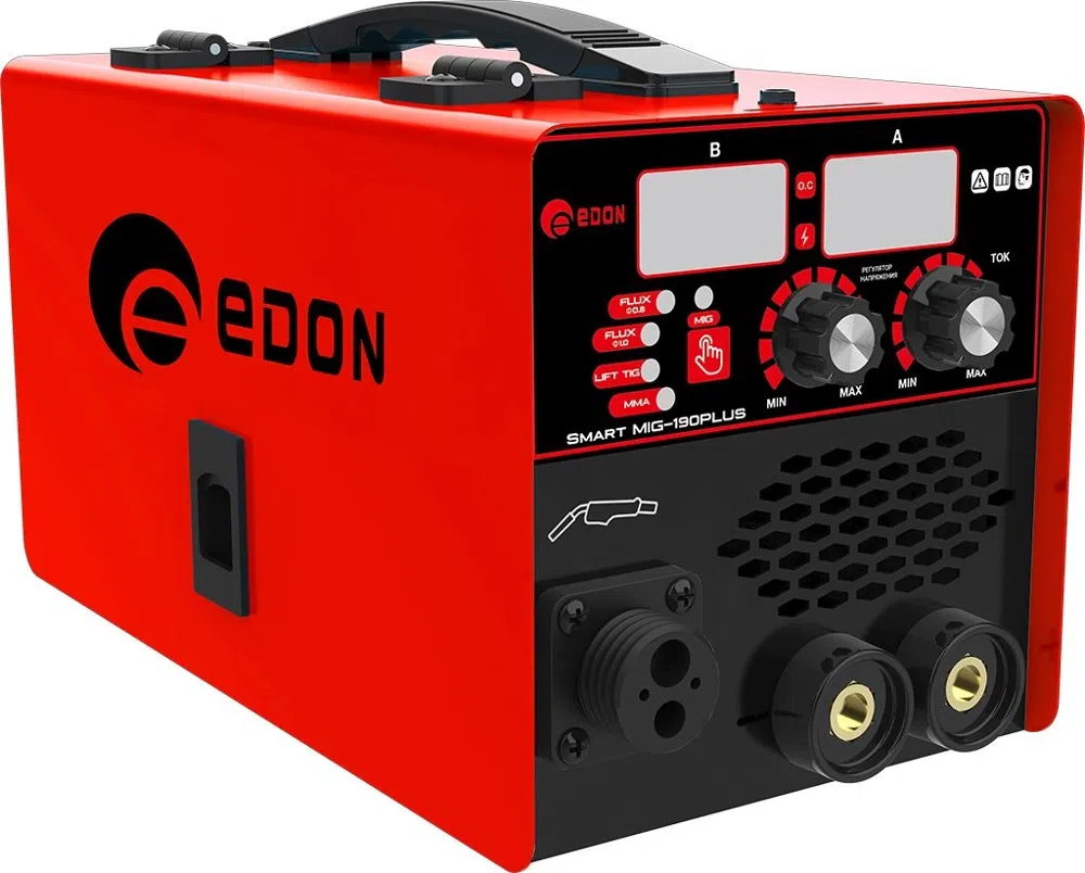 Сварочный полуавтомат Edon Smart MIG-190 Plus С инвертор MIG-MAG/FCAW/MMA/Lift TIG 8.4кВт