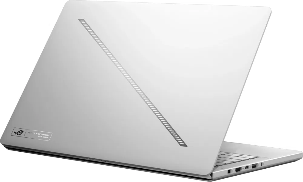 Ноутбук Asus ROG Zephyrus G14 GA403GM-SY020 Ryzen AI 9 465 32Gb SSD1Tb NVIDIA GeForce RTX 5060 8Gb 14" OLED 3K (2880x1800) без ОС white WiFi BT Cam Bag (90NR0QL2-M000V0)