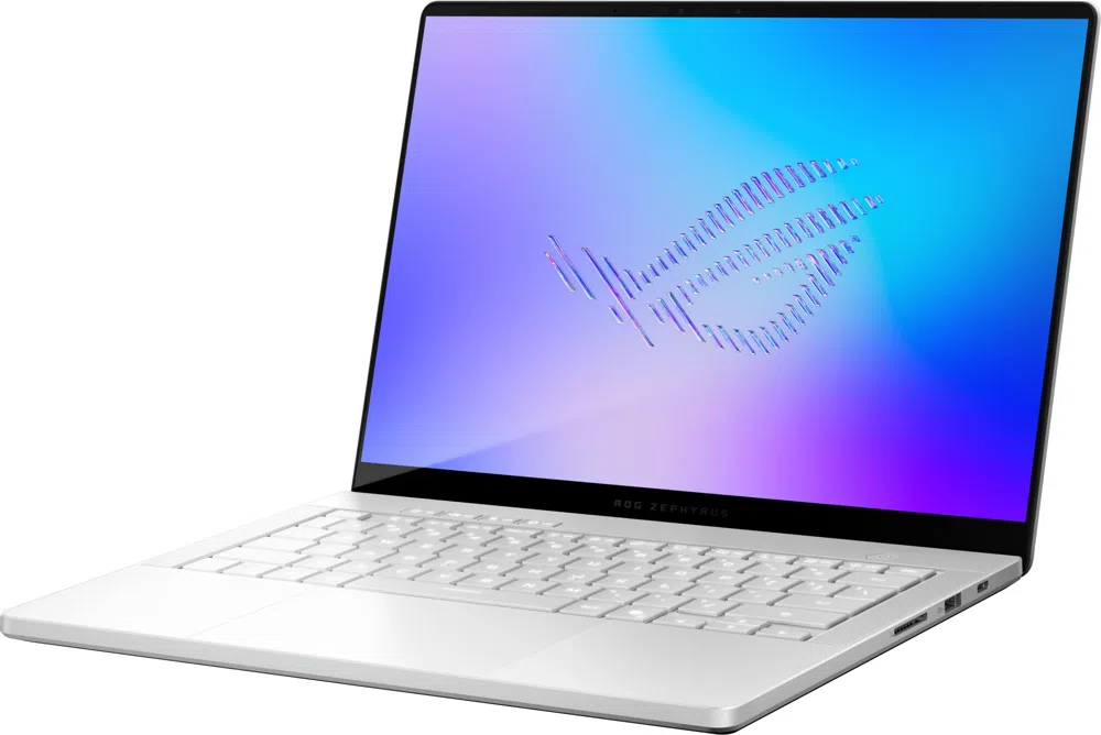 Ноутбук Asus ROG Zephyrus G14 GU405AW-SY024W Core Ultra 9 386H 32Gb SSD1Tb NVIDIA GeForce RTX5080 16Gb 14" OLED 3K (2880x1800) Windows 11 Home white WiFi BT Cam Bag (90NR0P83-M000Y0)