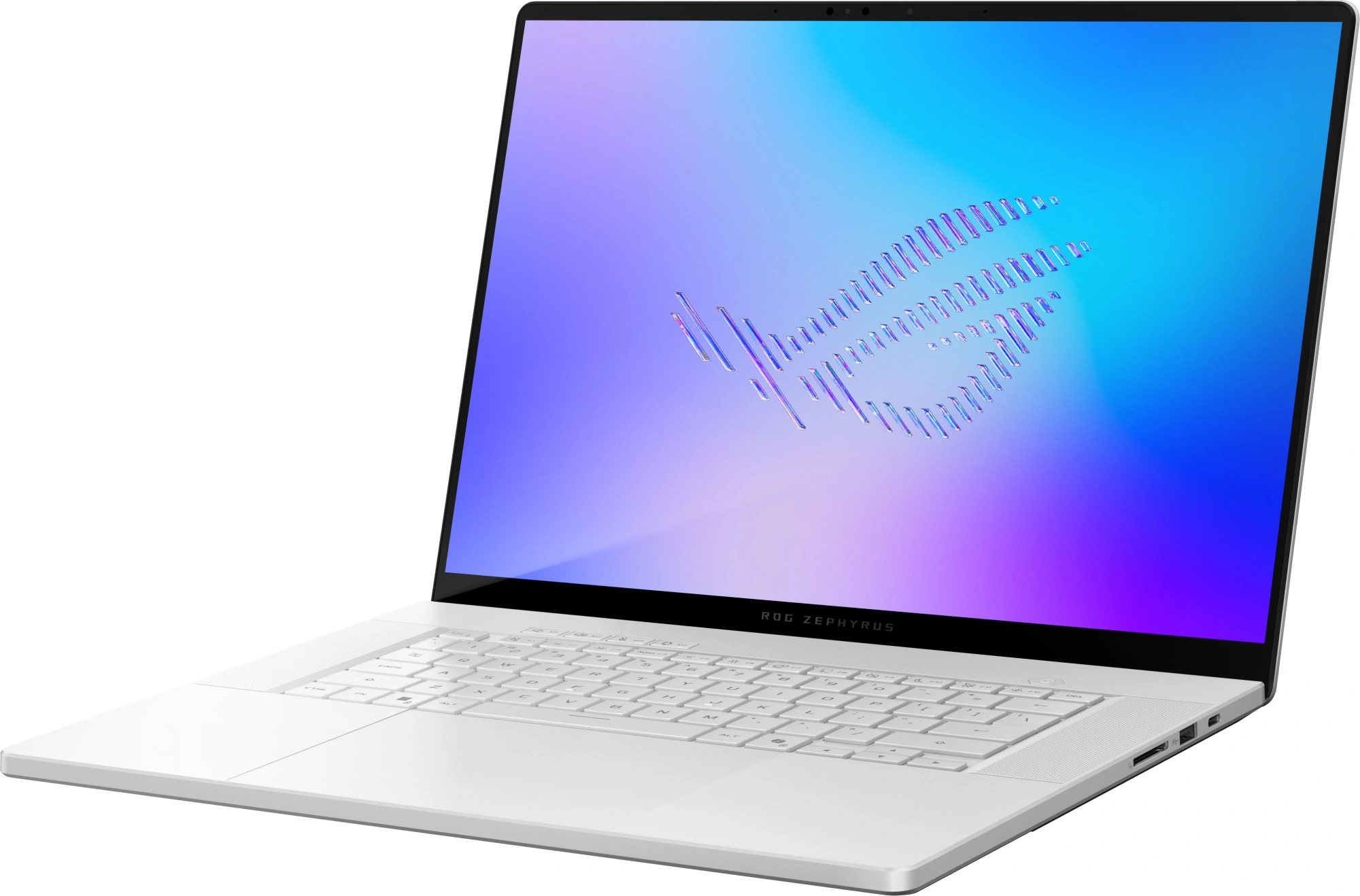 Ноутбук Asus ROG Zephyrus G16 GU606AW-TB032W Core Ultra 9 386H 32Gb SSD1Tb NVIDIA GeForce RTX5080 16Gb 16" OLED 2.5K (2560x1600) Windows 11 Home white WiFi BT Cam Bag (90NR0PG1-M001C0)