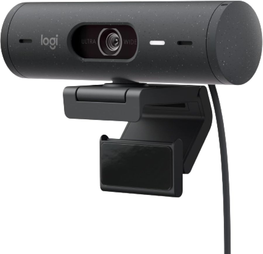 Камера Web Logitech HD Webcam Brio 500 черный 4Mpix (1920x1080) USB Type-C с микрофоном (960-001423)