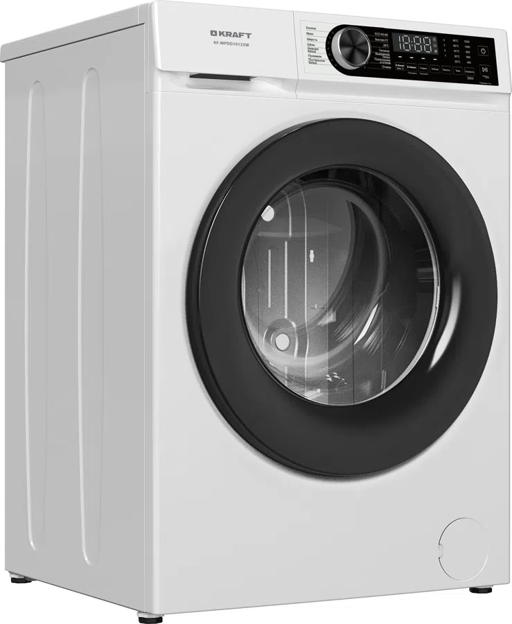 Стиральная машина Kraft KF-MDDS10123 W класс: A+++ загр.фронтальная макс.:10.5кг белый инвертор