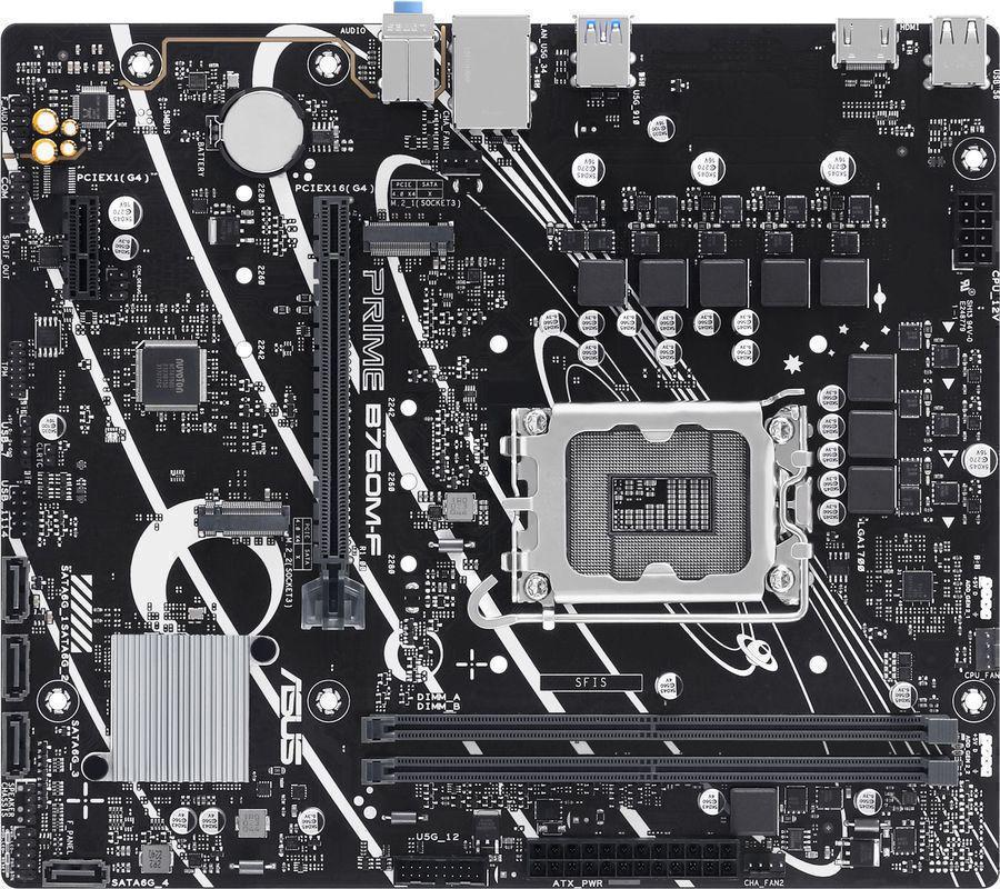Материнская плата Asus PRIME B760M-F Soc-1700 Intel B760 2xDDR5 mATX AC`97 8ch(7.1) GbLAN RAID+HDMI