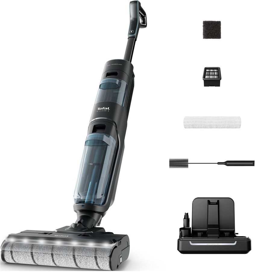 Пылесос моющий Tefal X-Clean 5 GF5555F0 200Вт серый/черный