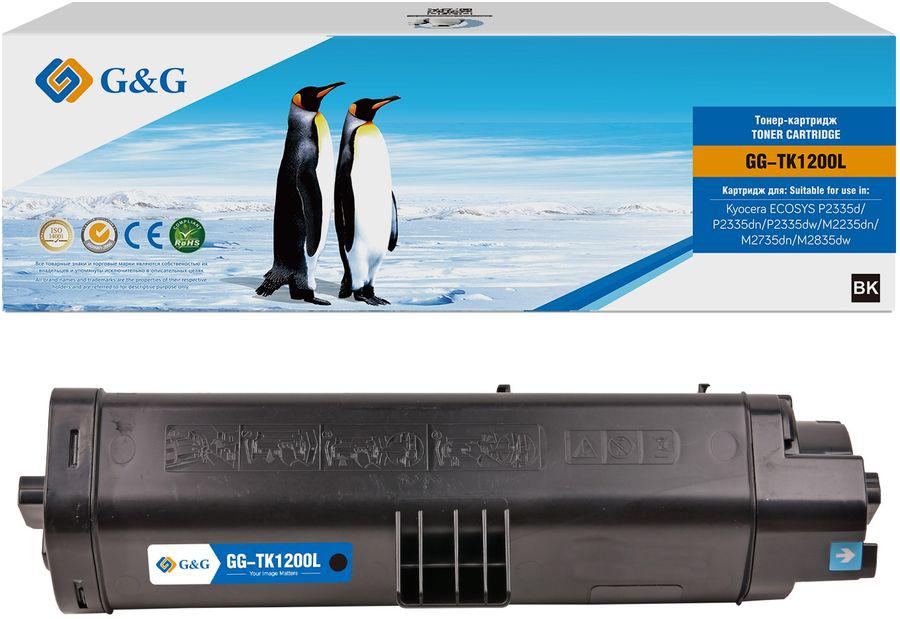 Картридж лазерный G&G GG-TK1200L черный (11000стр.) для Kyocera ECOSYS P2335d/P2335dn/P2335dw/M2235dn/M2735dn/M2835dw с чипом