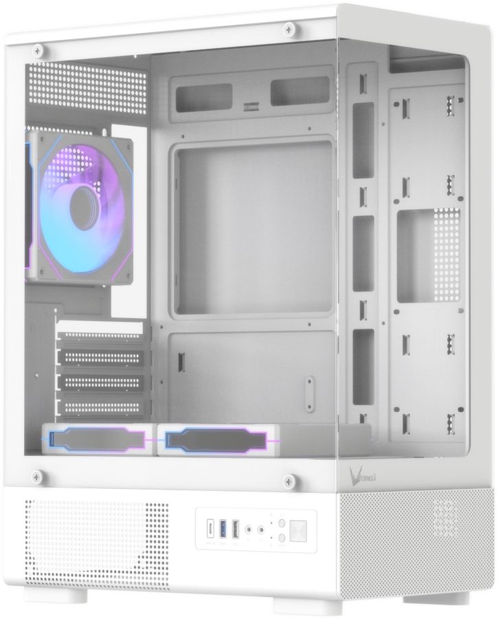 Корпус Formula Crystal Z1CM v2 белый без БП mATX 1xUSB2.0 1xUSB3.0 audio bott PSU