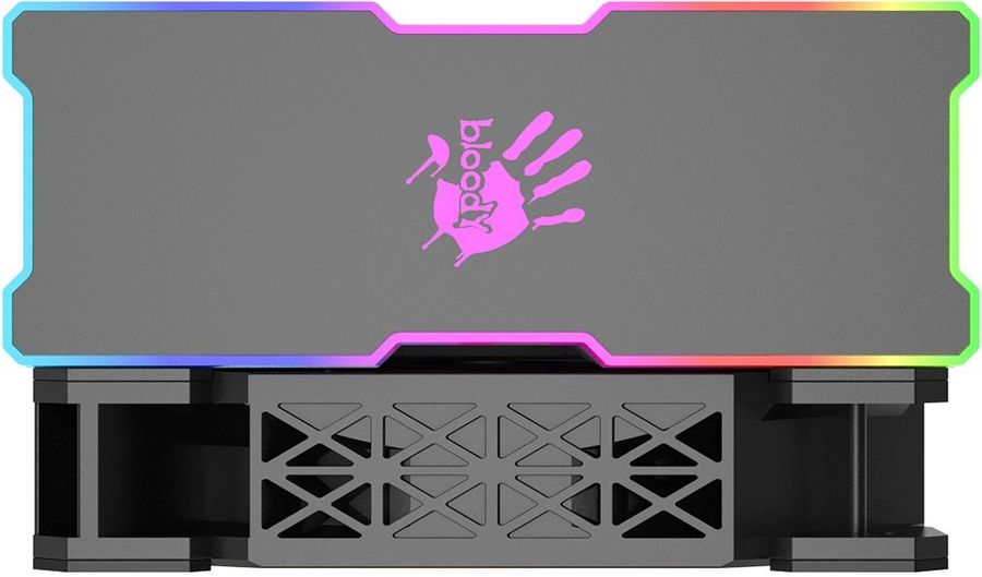 Устройство охлаждения(кулер) Bloody AC-16 ARGB Soc-AM5/AM4/1200/1700/1851 черный 4-pin 20-30dB Al+Cu 220W 590gr Ret (AC-16-ARGB220-BK)
