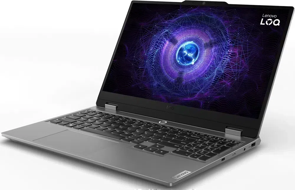 Ноутбук Lenovo LOQ 15IRX9 Core i7 13650HX 16Gb SSD512Gb NVIDIA GeForce RTX 3050 6Gb 15.6" IPS FHD (1920x1080) без ОС grey WiFi BT Cam (83DV0072PS)