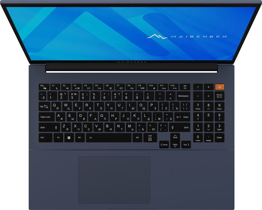 Ноутбук Maibenben M16C-R745UM Ryzen 7 7445HS 16Gb SSD512Gb AMD Radeon 740M 16" IPS FHD+ (1920x1200) Windows 11 Home blue WiFi BT Cam 4026mAh (M16C-R745UM0F14HU4E10)