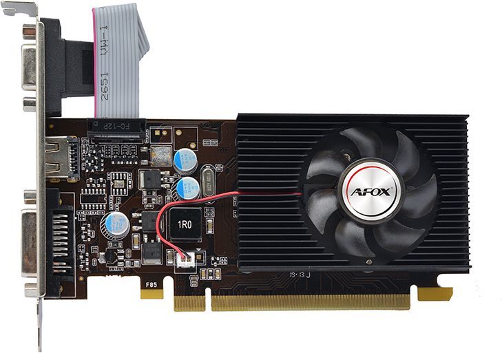 Видеокарта Afox PCI-E 2.0 AF210-1024D3L4-V2 NVIDIA G210 1Gb 64bit DDR3 520/1600 DVIx1 HDMIx1 CRTx1 HDCP Ret low profile