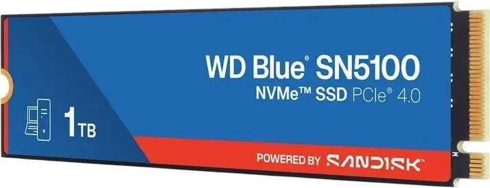 Накопитель SSD WD PCIe 4.0 x4 1TB WDS100T5B0E SN5100 Blue M.2 2280 7100/6700