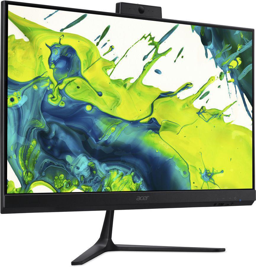 Моноблок Acer Aspire C24B-GMTL 23.8" Full HD Core Ultra 5 115U (1.5) 16Gb SSD512Gb Graphics Eshell GbitEth WiFi BT клавиатура мышь Cam черный 1920x1080