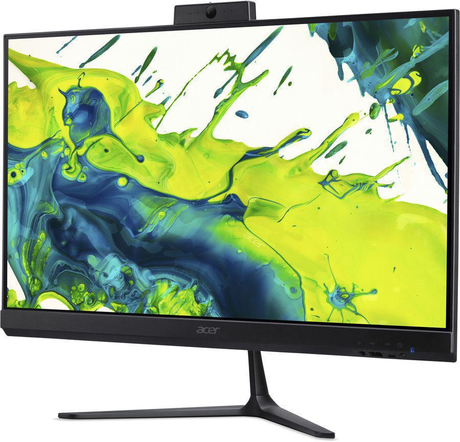 Моноблок Acer Aspire C24B-GMTL 23.8" Full HD Core Ultra 5 115U (1.5) 16Gb SSD512Gb Graphics Eshell GbitEth WiFi BT клавиатура мышь Cam черный 1920x1080