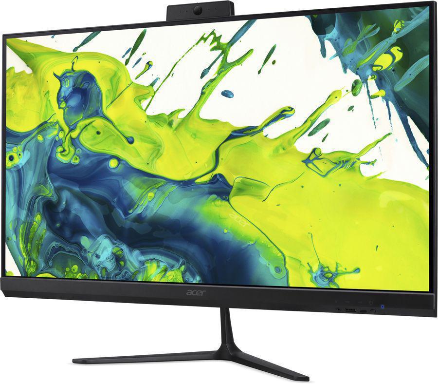 Моноблок Acer Aspire C27B-GMTL 27" Full HD Core Ultra 5 115U (1.5) 16Gb SSD512Gb Graphics Eshell GbitEth WiFi BT клавиатура мышь Cam черный 1920x1080