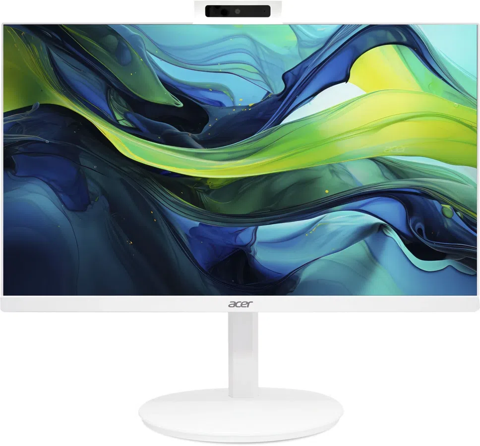 Моноблок Acer Aspire C24A-P1MTL 23.8" Full HD Core Ultra 5 125H (1.2) 16Gb SSD512Gb Arc graphics CR Eshell GbitEth WiFi BT 90W клавиатура мышь Cam белый 1920x1080