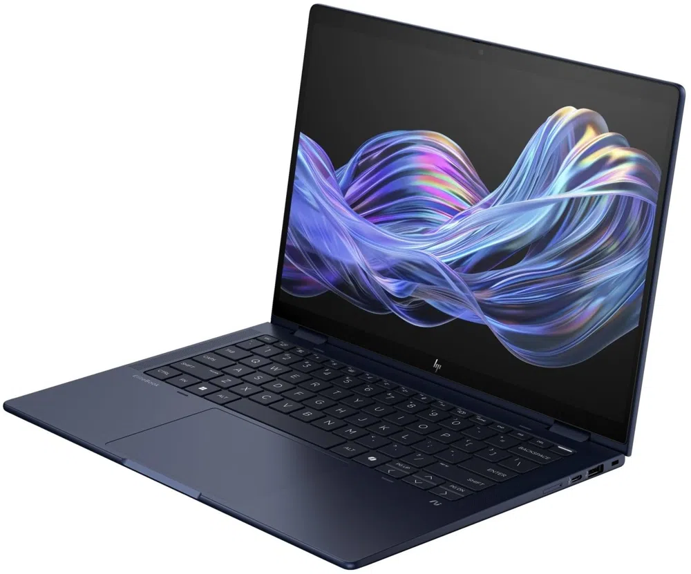 Ноутбук HP EliteBook X Flip G1i Core Ultra 7 258V 32Gb SSD1Tb Intel Arc 140V 14" IPS Touch WUXGA (1920x1200) Windows 11 Pro 64 dk.blue WiFi BT Cam (BA0C9ET)
