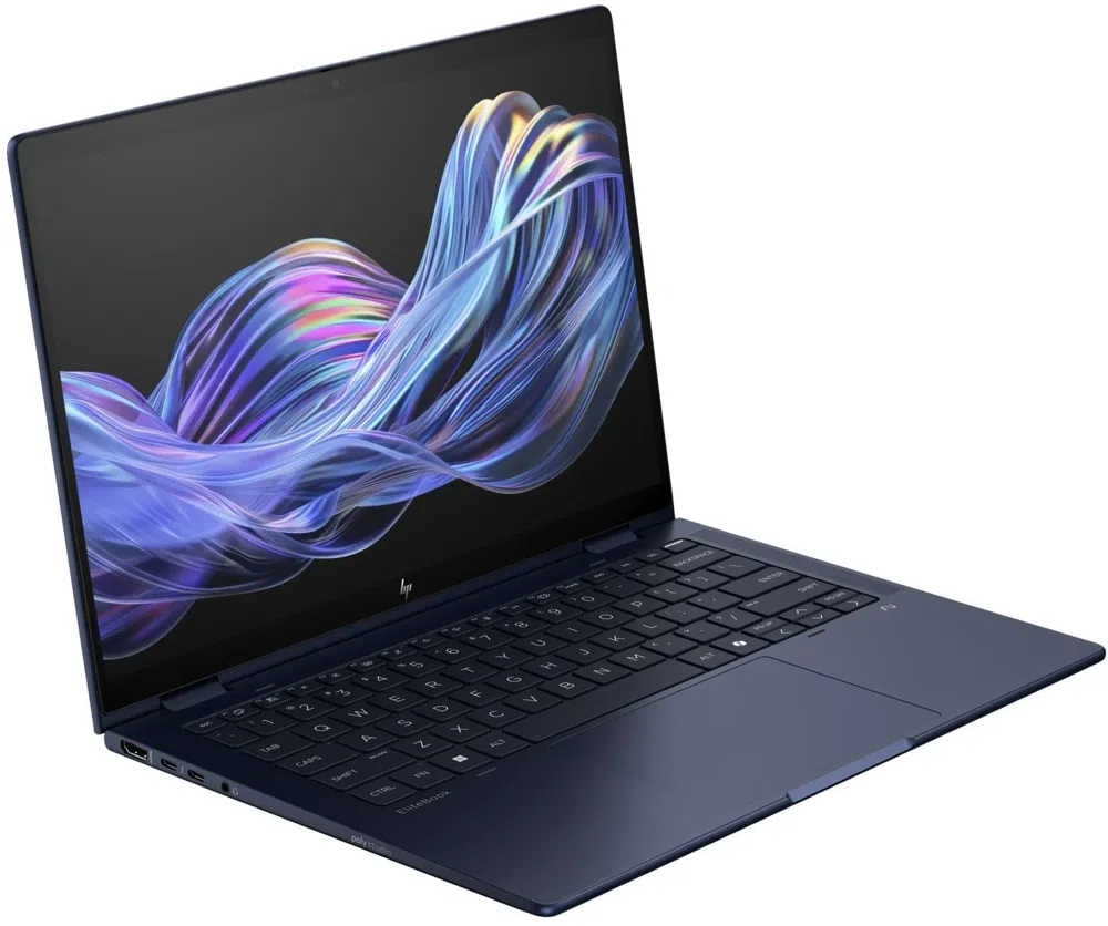 Ноутбук HP EliteBook X Flip G1i Core Ultra 7 258V 32Gb SSD1Tb Intel Arc 140V 14" IPS Touch WUXGA (1920x1200) Windows 11 Pro 64 dk.blue WiFi BT Cam (BA0C9ET)