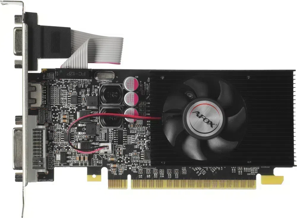 Видеокарта Afox PCI-E 3.0 AF610-2048D3L5-V3 NVIDIA GeForce GT 610 2Gb 64bit GDDR3 810/1333 DVIx1 HDMIx1 CRTx1 HDCP Ret low profile