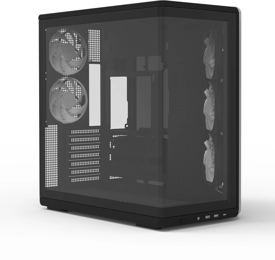 Корпус Zalman P60 черный без БП ATX 6x120mm 2x140mm 2xUSB3.0 audio bott PSU