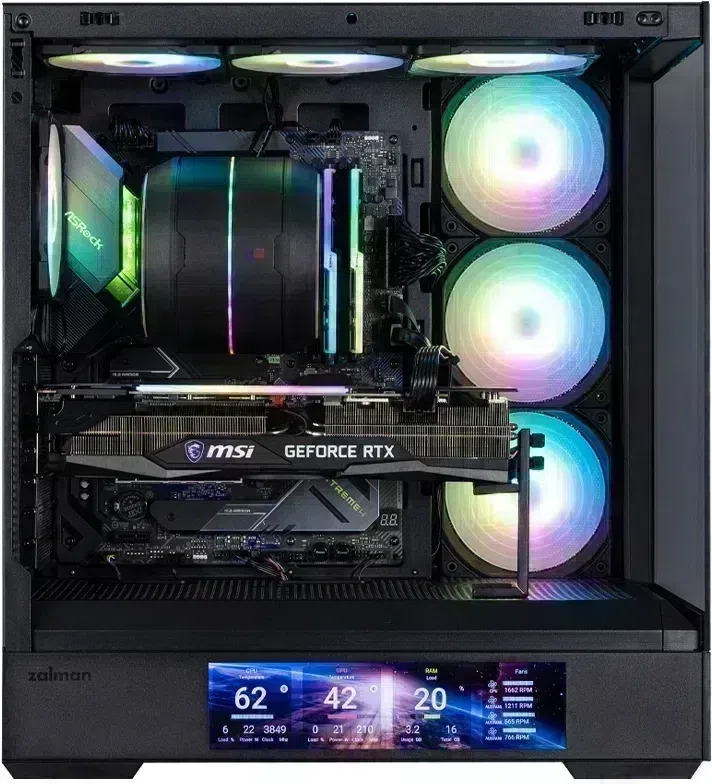 Корпус Zalman P40 DS черный без БП ATX 6x120mm 2x140mm 2xUSB3.0 audio bott PSU