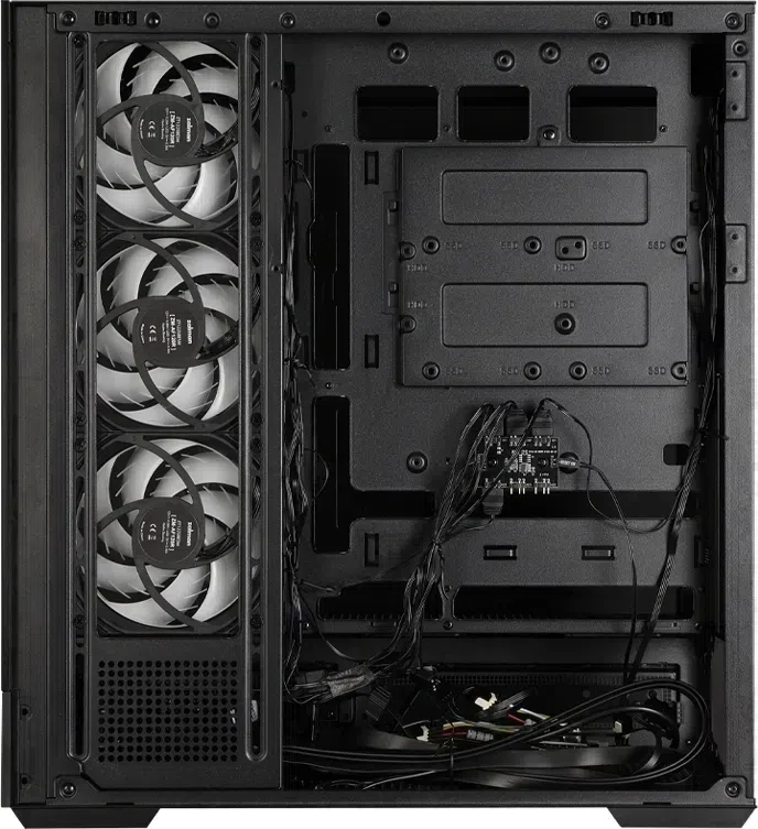 Корпус Zalman P40 DS черный без БП ATX 6x120mm 2x140mm 2xUSB3.0 audio bott PSU