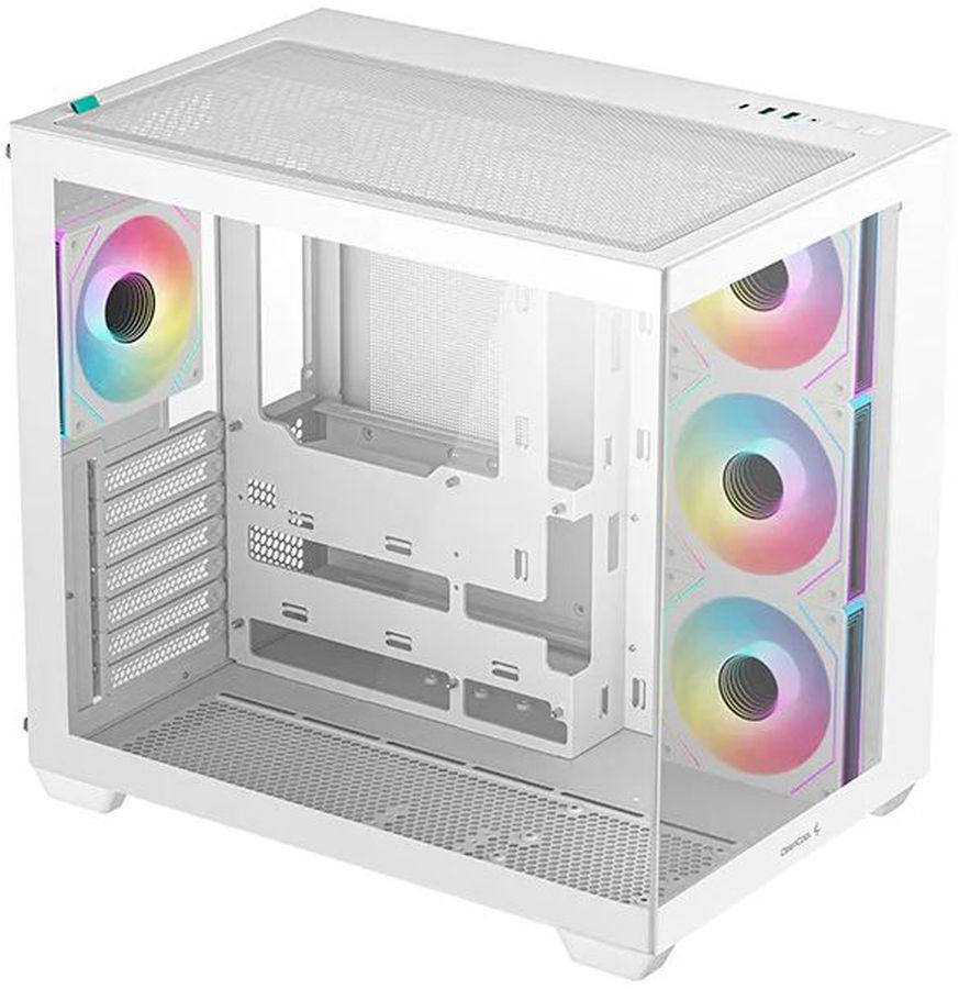 Корпус Deepcool CG530 4F белый без БП ATX 6x120mm 4x140mm 1xUSB3.0 audio bott PSU