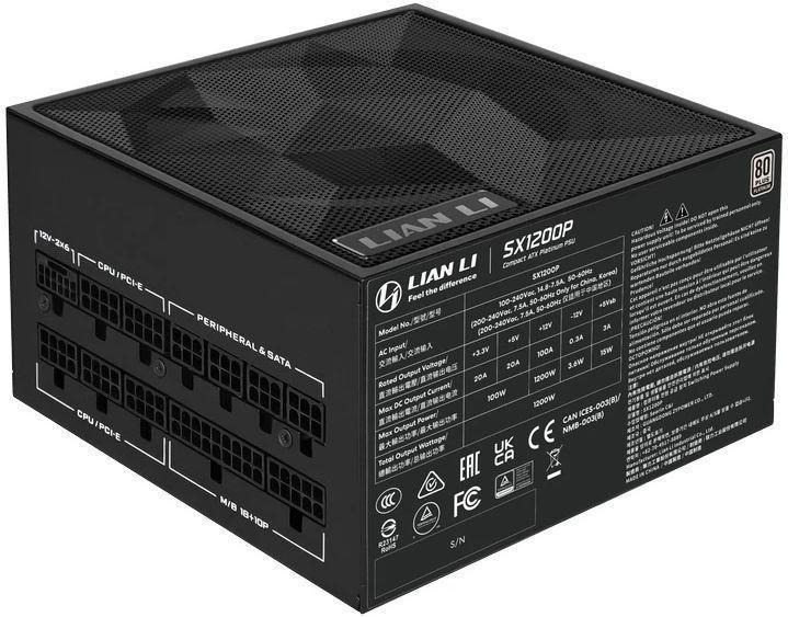 Блок питания Lian-Li ATX 1200W SX1200P 80+ platinum (20+4pin) APFC 120mm fan 8xSATA Cab Manag RTL