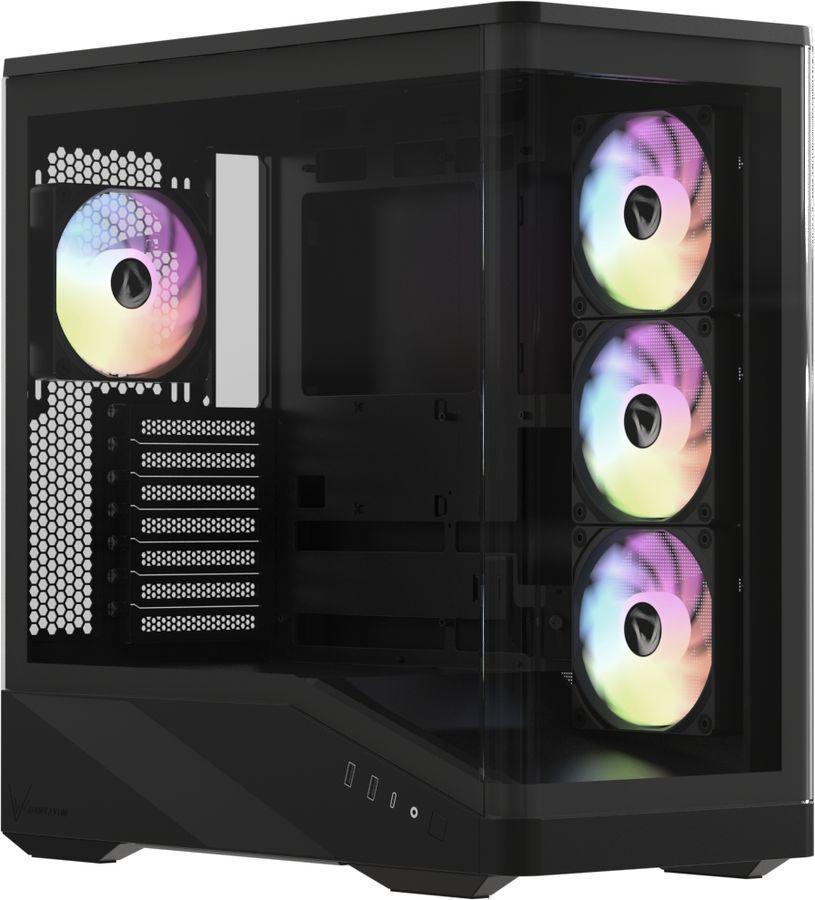 Корпус Formula Crystal U9 PA черный без БП ATX 9x120mm 3x140mm 2xUSB3.0 audio bott PSU