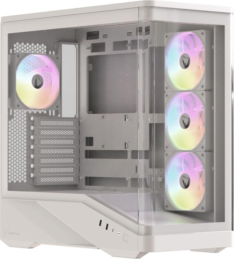 Корпус Formula Crystal U9 PA белый без БП ATX 9x120mm 3x140mm 2xUSB3.0 audio bott PSU