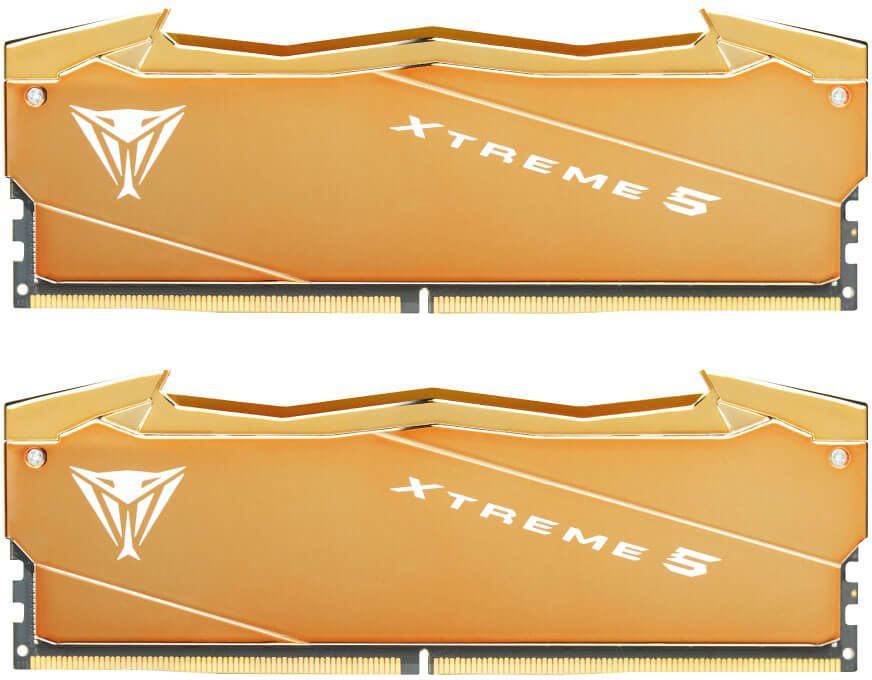Память DDR5 2x16GB 8000MHz Patriot VXA532G8038K Viper Xtreme 5 Aurum RTL Gaming PC5-64000 CL38 DIMM UDIMM 288-pin 1.4В с радиатором Ret