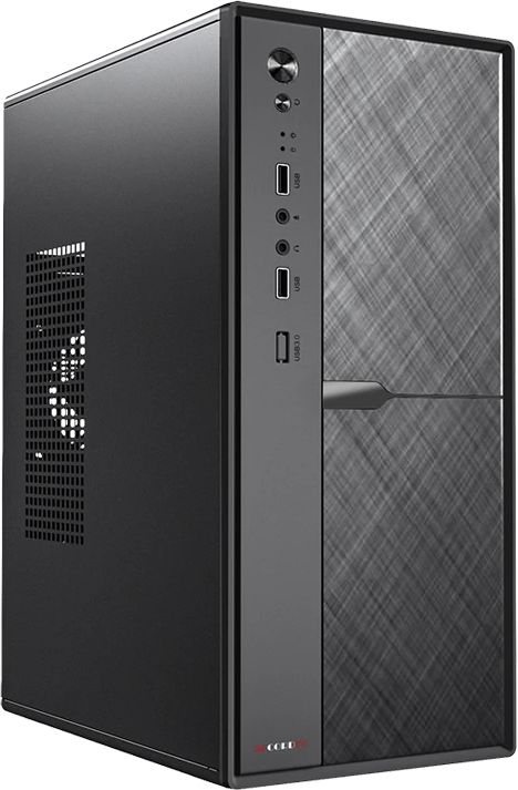 Корпус Accord ACC-1603 черный без БП mATX 1x80mm 2xUSB2.0 1xUSB3.0 audio