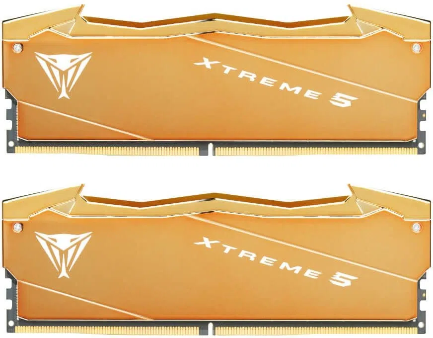 Память DDR5 2x16GB 6400MHz Patriot VXA532G6432K Viper Xtreme 5 Aurum RTL Gaming PC5-51200 CL32 DIMM UDIMM 288-pin 1.4В с радиатором Ret