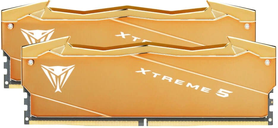 Память DDR5 2x16GB 6400MHz Patriot VXA532G6432K Viper Xtreme 5 Aurum RTL Gaming PC5-51200 CL32 DIMM UDIMM 288-pin 1.4В с радиатором Ret