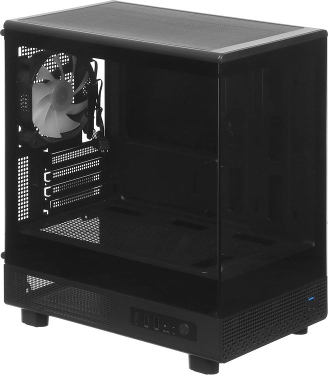 Корпус Accord ACC-ZM3B черный без БП mATX 4x120mm 2x140mm 2xUSB2.0 1xUSB3.0 audio bott PSU