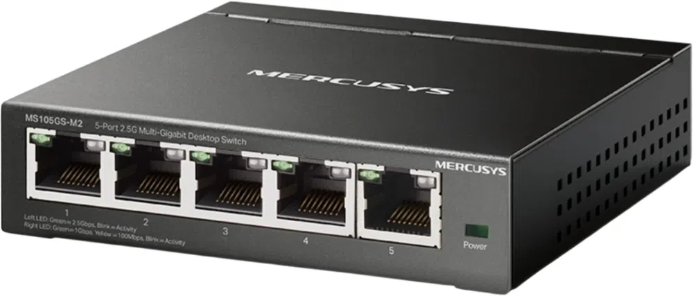Коммутатор Mercusys MS105GS-M2 (L2) 5x2.5Гбит/с неуправляемый