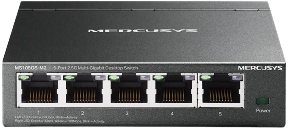 Коммутатор Mercusys MS105GS-M2 (L2) 5x2.5Гбит/с неуправляемый