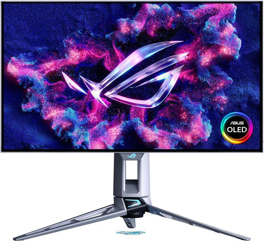 Монитор Asus 26.5" ROG Swift PG27AQWP-W светло-серый WOLED LED 16:9 HDMI глянцевая HAS Piv 1500000:1 1500cd 178гр/178гр 2560x1440 540Hz FreeSync Premium Pro DP 2K USB 7.04кг
