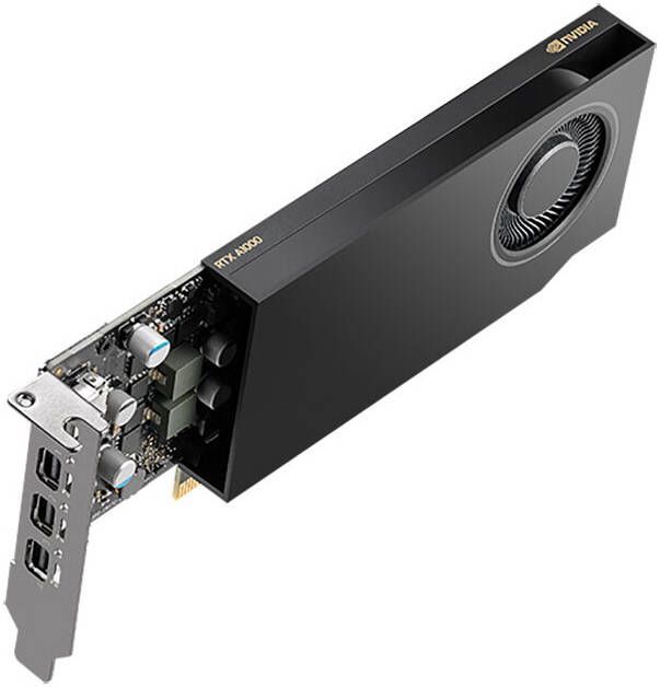 Видеокарта PNY PCI-E 4.0 A1000 NVIDIA RTX A1000 8Gb 128bit GDDR6 727/10000 mDPx4 HDCP oem low profile