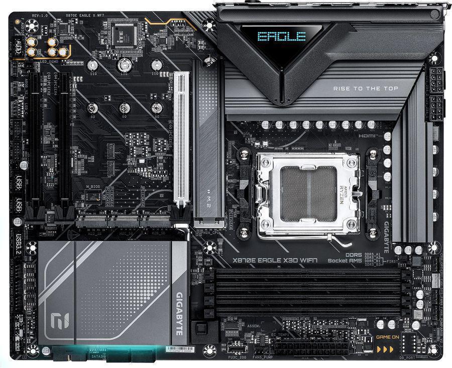 Материнская плата Gigabyte X870E EAGLE X WF7 Socket AM5 AMD X870E 4xDDR5 ATX AC`97 8ch(7.1) 5Gigabit RAID+HDMI