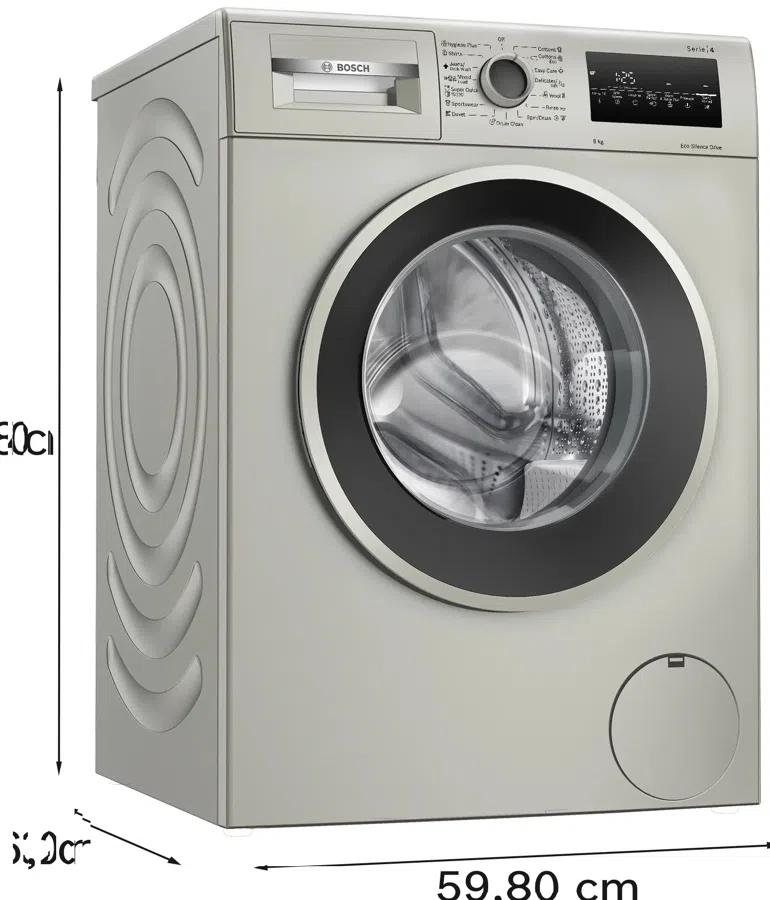 Стиральная машина Bosch Serie 4 WAN2821XME пан.англ. класс: A загр.фронтальная макс.:8кг серебристый