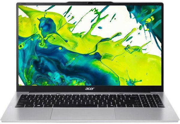 Ноутбук Acer Aspire Lite AL15-44P-R01T Ryzen 5 7430U 16Gb SSD512Gb AMD Radeon Graphics 15.6" IPS FHD (1920x1080) без ОС silver WiFi BT Cam 5100mAh (NX.DJZEX.001)